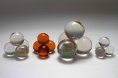 CZECH IRIDESCENT GLASS BALL PY