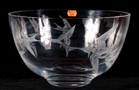 Czech or Polish glass centerbowl