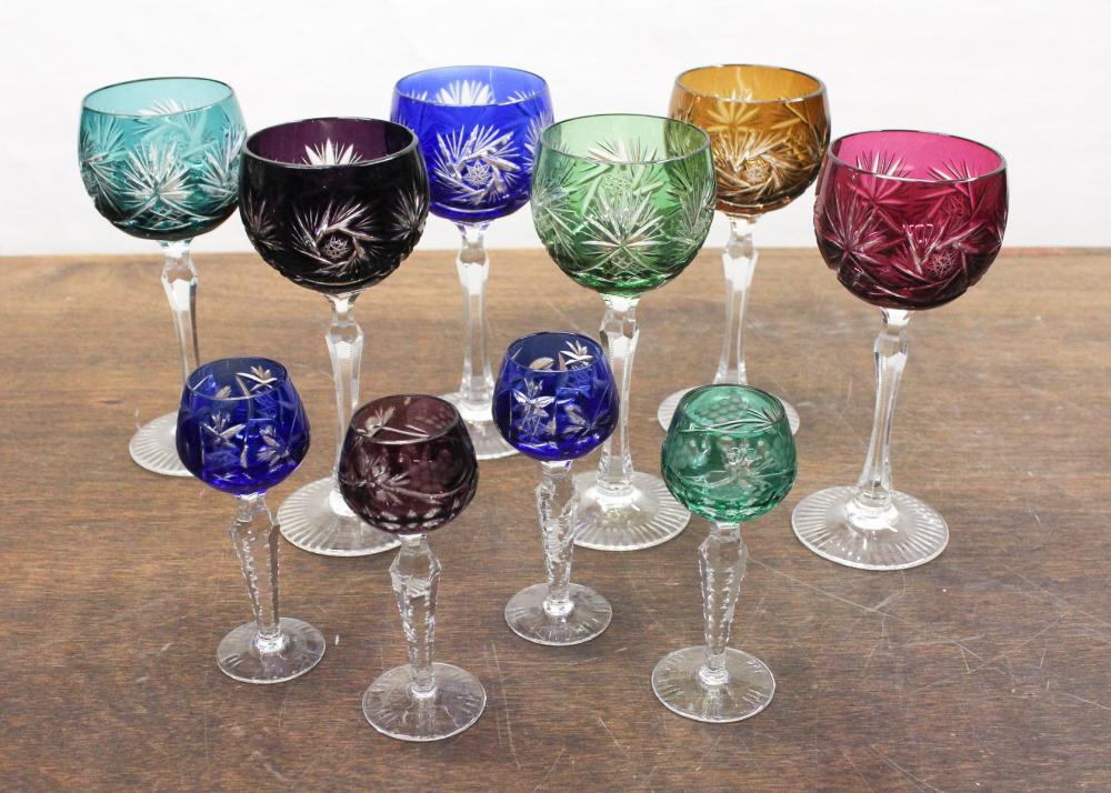 CZECH/BOHEMIAN GLASS TABLEWARE