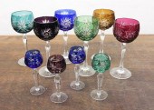 CZECH/BOHEMIAN GLASS TABLEWARE