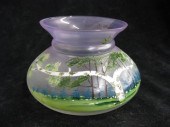 Czechoslovakia Enameled Art Gl