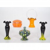Czechoslovakian Art Glass Acce