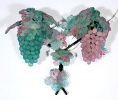CZECHOSLOVAKIAN ART GLASS GRAP