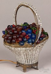 CZECHOSLOVAKIAN GLASS FRUIT BA