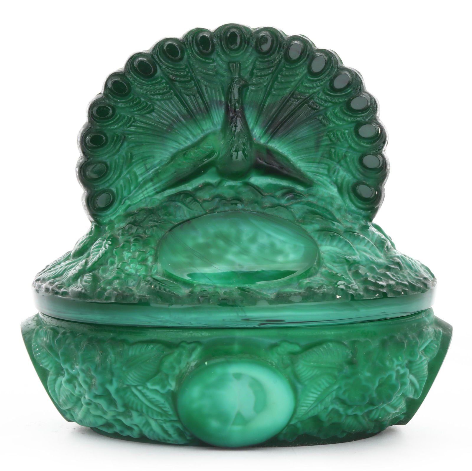 CZECHOSLOVAKIAN MALACHITE GLASS