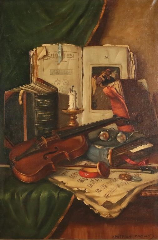 CZENE JANOS APATFALVI OIL ON CANVAS