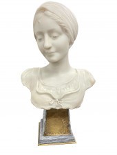 D. ALONZO; SIGNED FRENCH MARBL