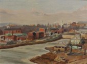 D. HUNGERFORD, CITY SCENE WITH