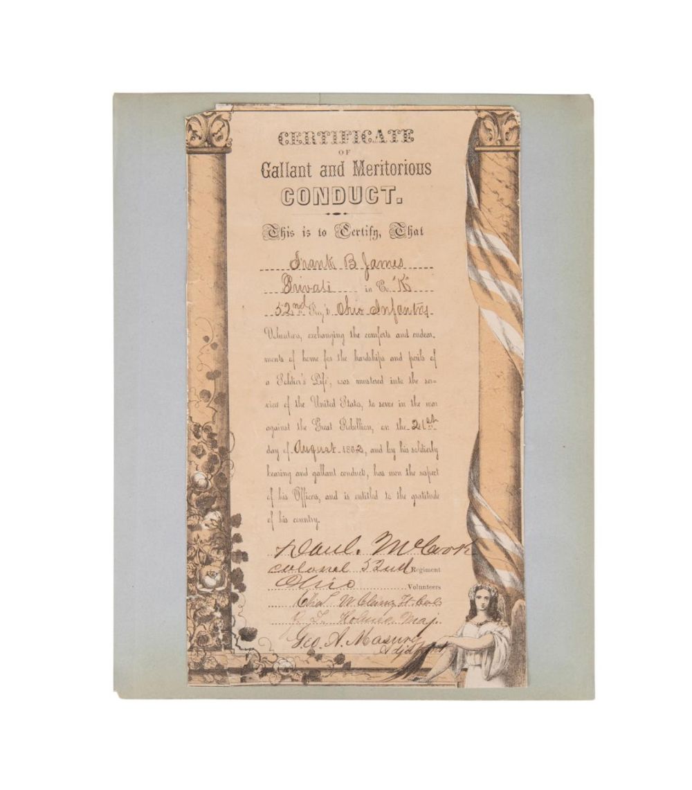 D. MCCOOK, CIVIL WAR SIGNED CONDUCT