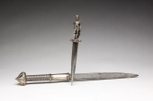 DAGGER AND BURMESE SWORD. Nine