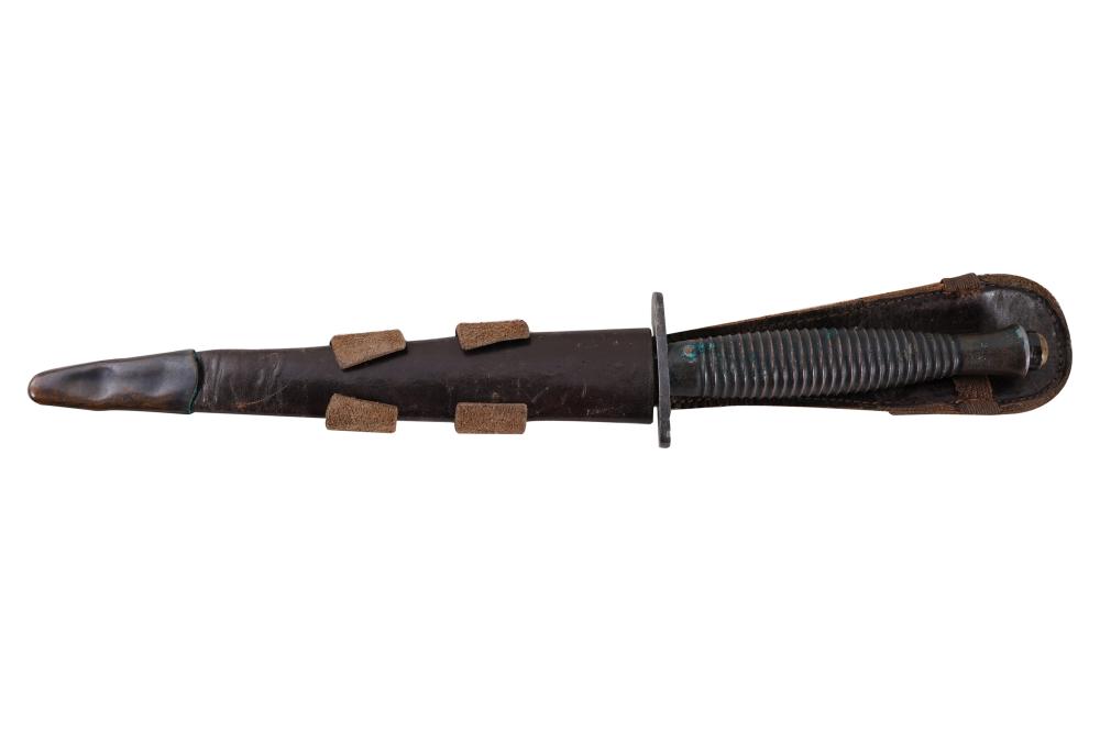 DAGGERwith a metal hilt and leather