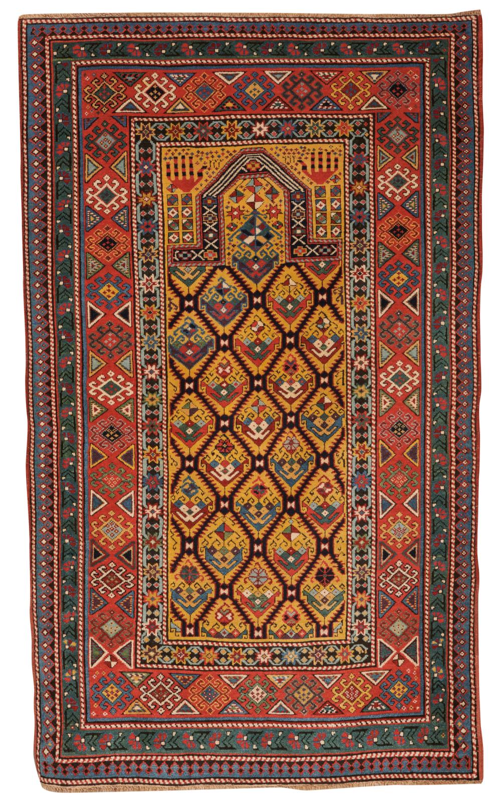DAGHESTAN PRAYER RUG, CAUCASUS, CA.