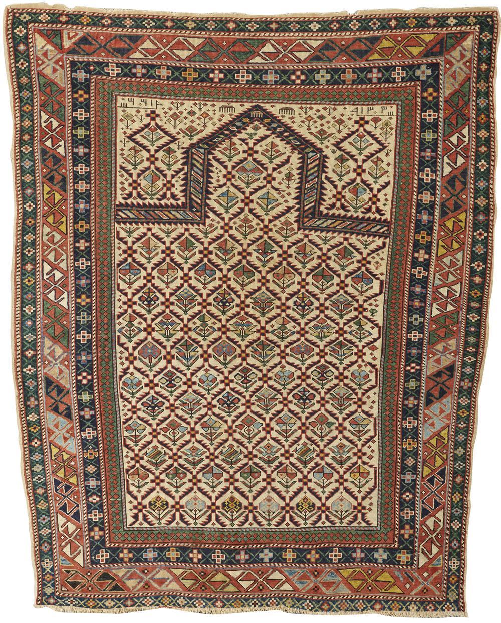 DAGHESTAN PRAYER RUG, CAUCASUS, CA.