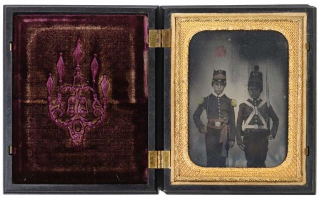 DAGUERREOTYPE QTR PLATE TWO ARMED