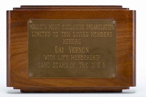 DAI VERNON'S CARD STARS OF THE
