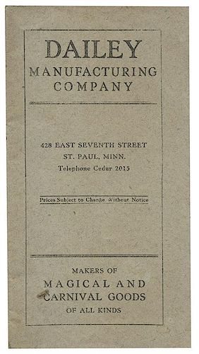 DAILEY MANUFACTURING COMPANY
