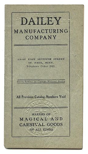 DAILEY MANUFACTURING COMPANY.Dailey