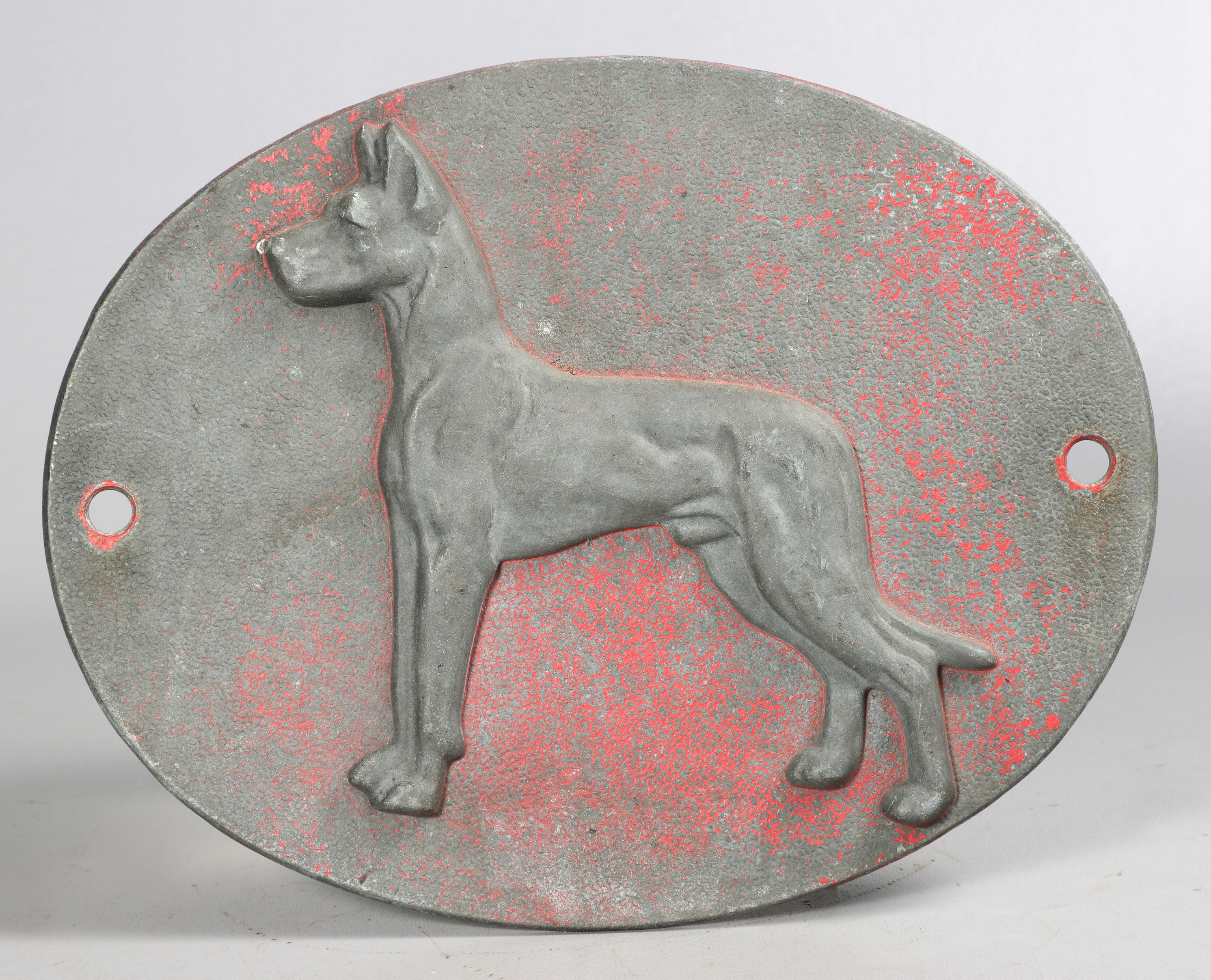 Dain Mfg Co plaque, cast aluminum