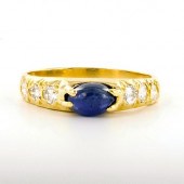 DAINTY 20K YELLOW GOLD, DIAMON