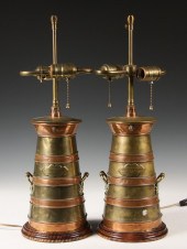 DAIRY CANS - Pair of Copper an