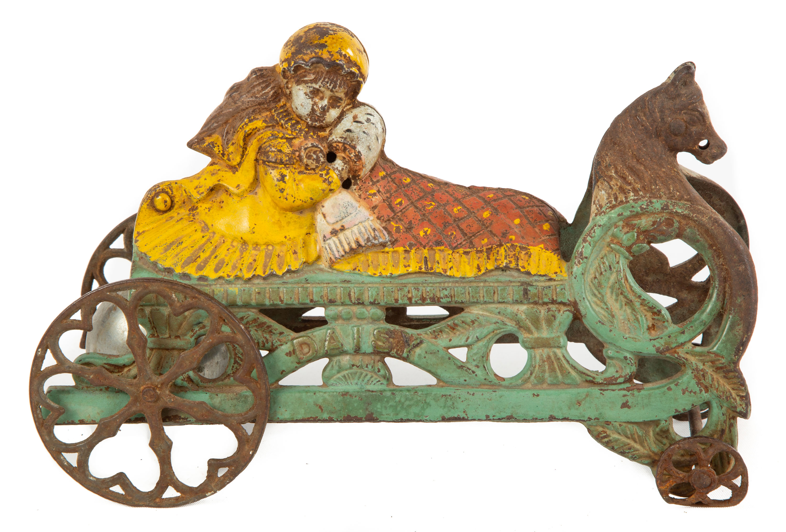 DAISY CAST IRON BELL PULL TOY