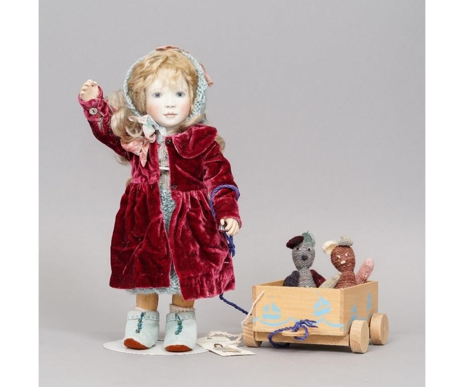 "Daisy in Winter" art doll by Lynne