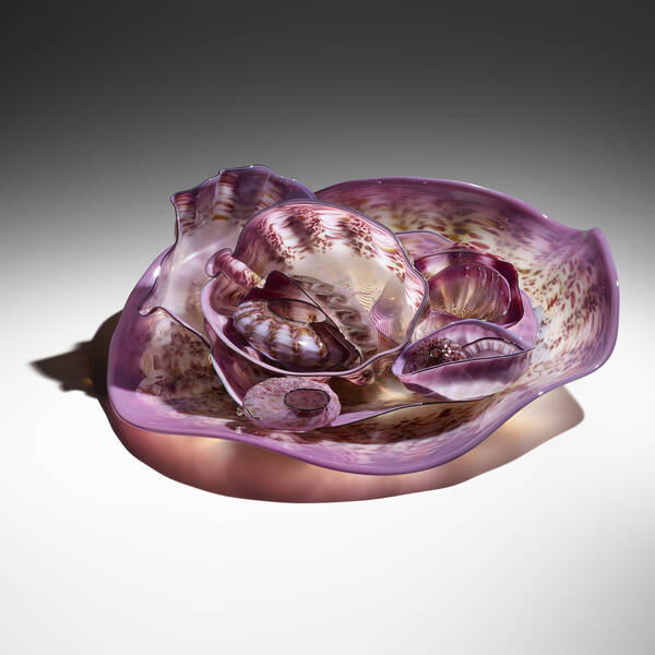 Dale Chihuly. Amethyst Seaform set.