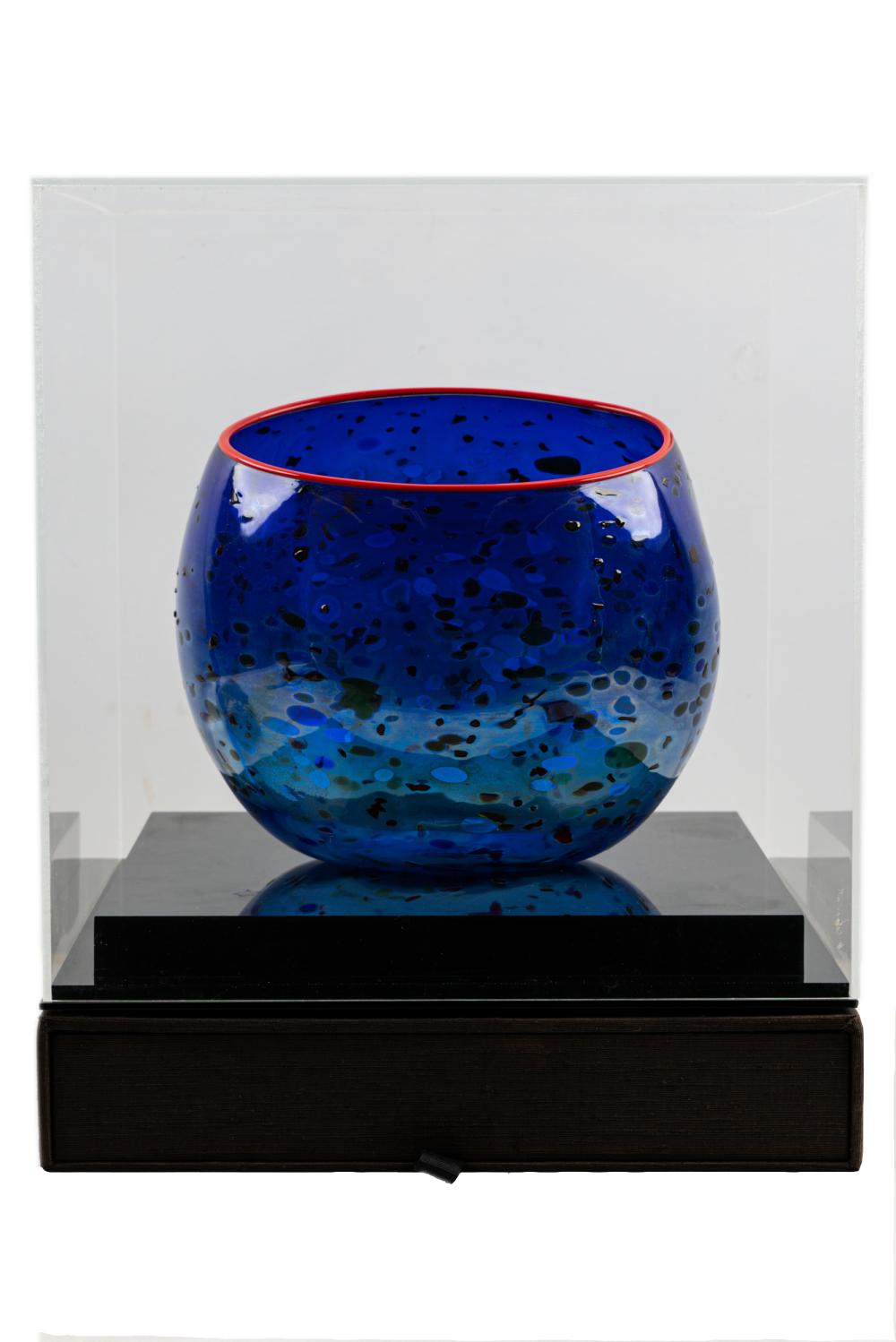 DALE CHIHULY (B. 1941): COBALT BLUE