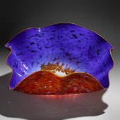 Dale Chihuly. Blue Macchia wit