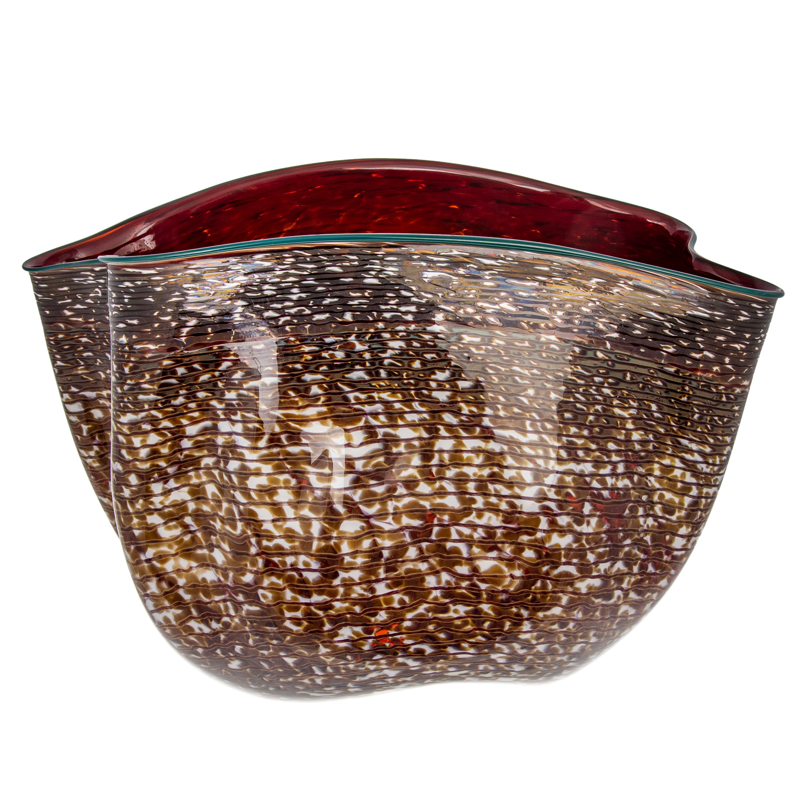 DALE CHIHULY. BROWN MACCHIA BOWL,