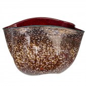 DALE CHIHULY. BROWN MACCHIA BO