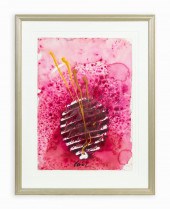 DALE CHIHULY, YELLOW & PINK IK