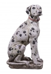 DALMATIAN GARDEN STATUE Painte