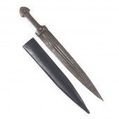 DAMASCENED STEEL DAGGER  17"