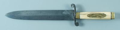 Damascus blade dagger, faint