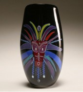 Dan Bergsma black studio glass