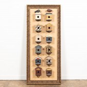 DAN HALE FRAMED FOLK ART BIRDH