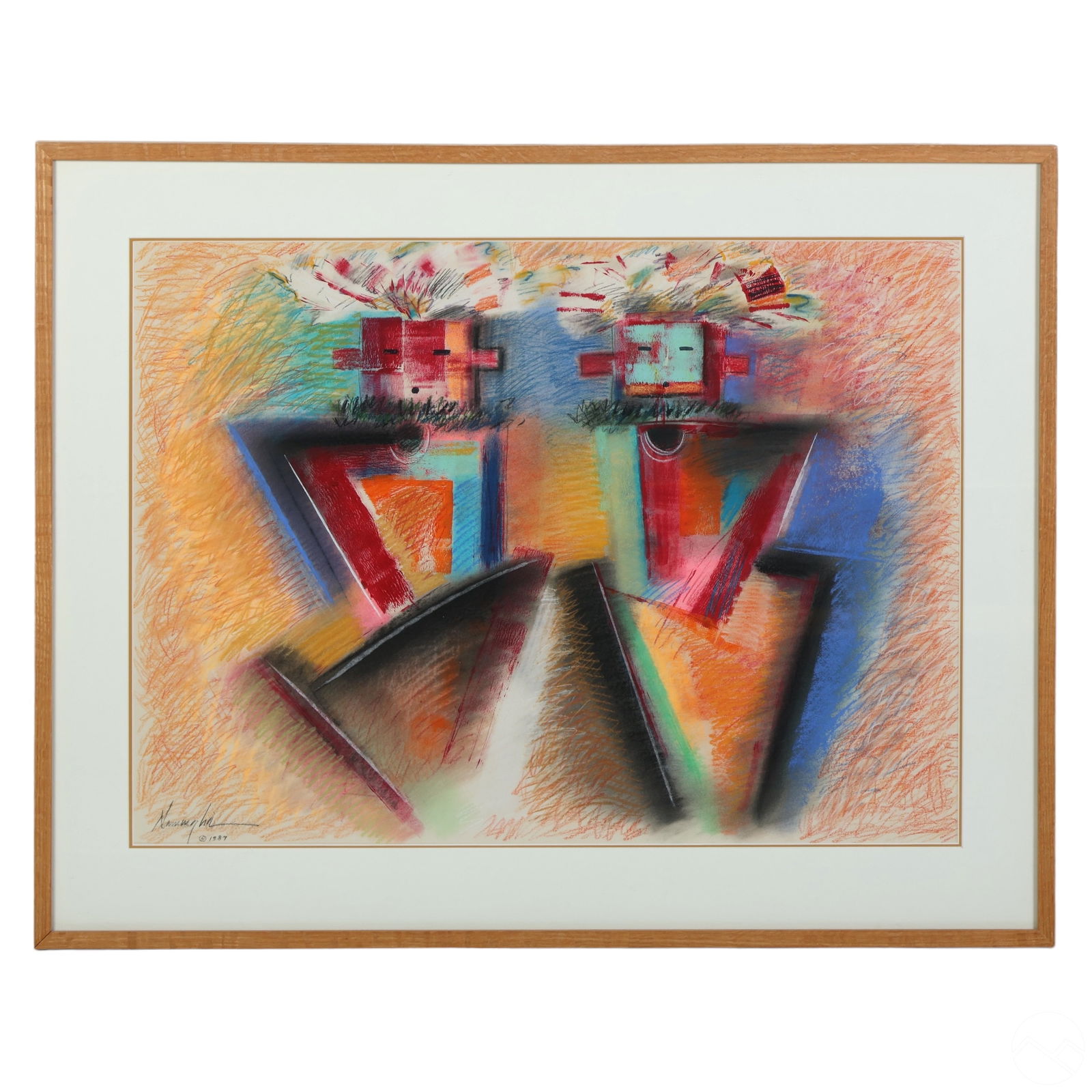 DAN NAMINGHA B.1950 DANCING HOPI