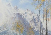 DAN STOUFFER "TETONS - RISING
