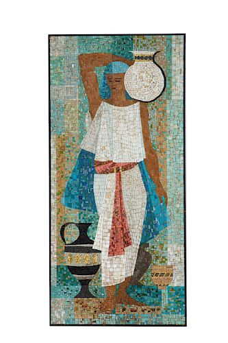 DAN TOLEDO, MOSAIC, WOMAN WITH AN