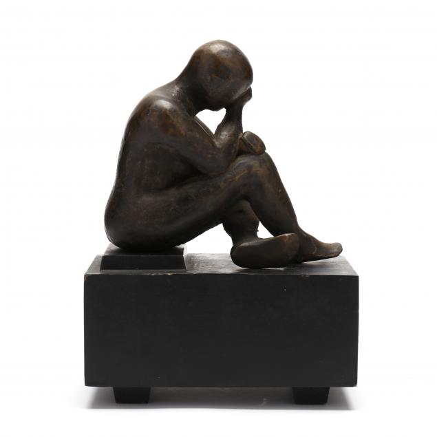 DAN WELZ (NC, 1934-2021), SEATED