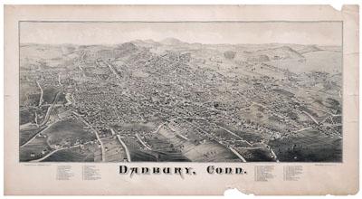 Danbury, Connecticut lithograph,