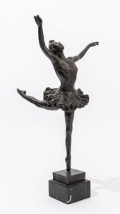 DANCING BALLERINA BRONZE SCULP