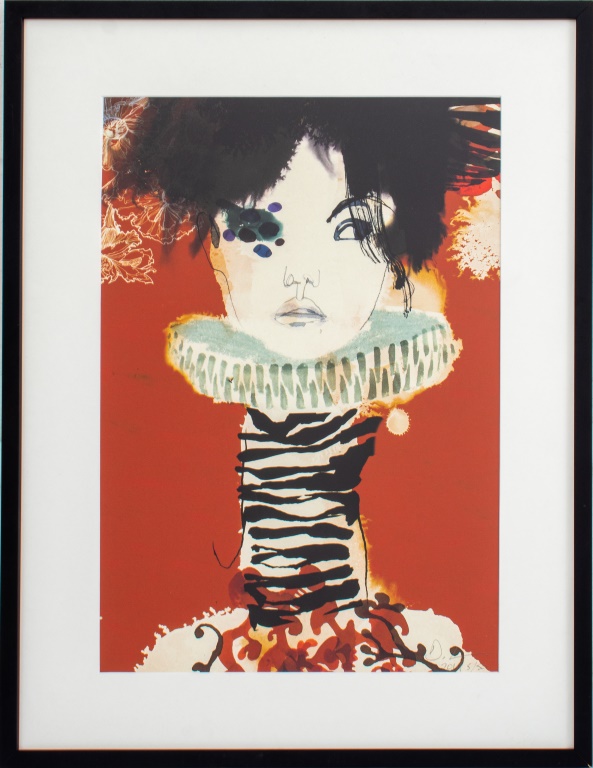 DANIEL EGNEUS "GIRAFFE" LITHOGRAPH,