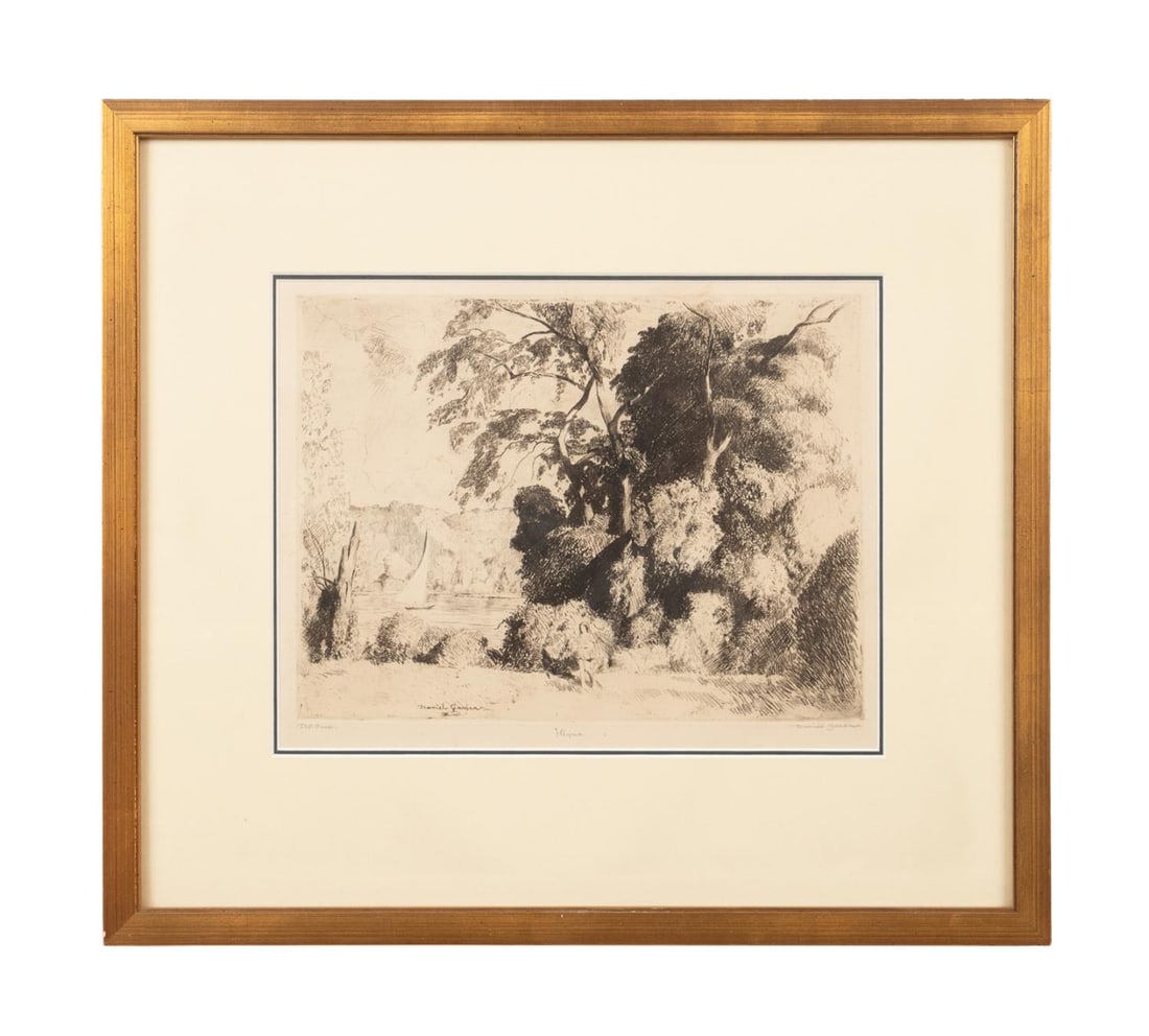 DANIEL GARBER SIGNED ETCHING C.