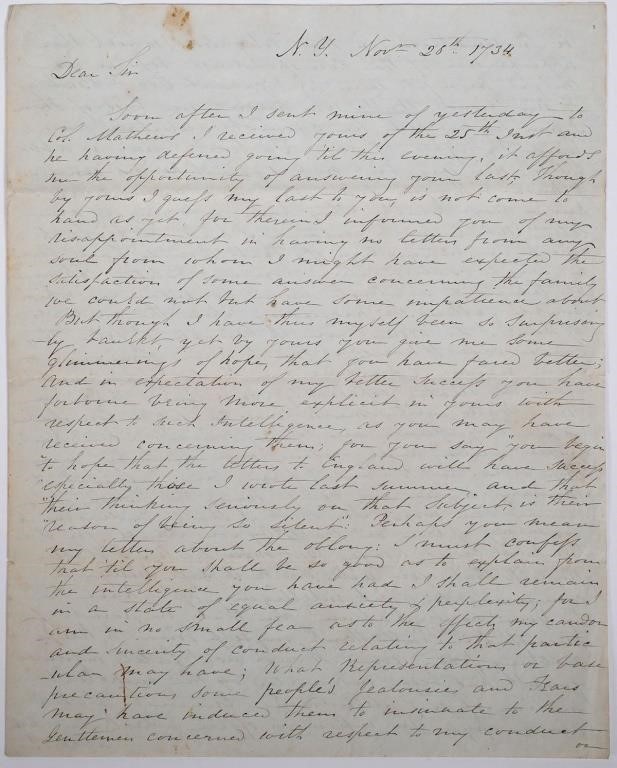 DANIEL HORSMANDEN HOLOGRAPH ALS1734