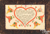 DANIEL OTTO, FRAKTUR BIRTH CER
