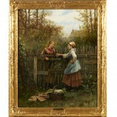 DANIEL RIDGWAY KNIGHT, OIL ON