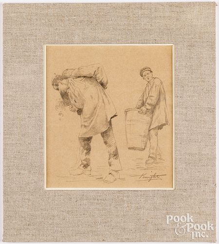 DANIEL RIDGWAY KNIGHT PENCIL