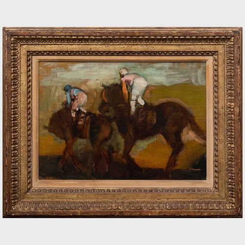 DANIEL SCHWARTZ: RACEHORSESOil on